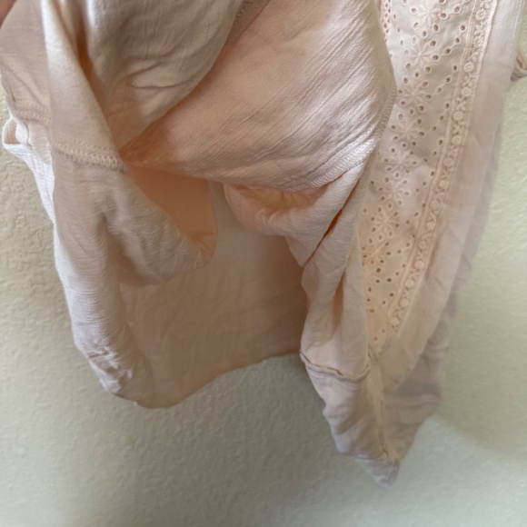 Torrid Cream Lightweight Brushed Cotton Tank Top with Lace Trim Size 1X - Picture 7 of 11